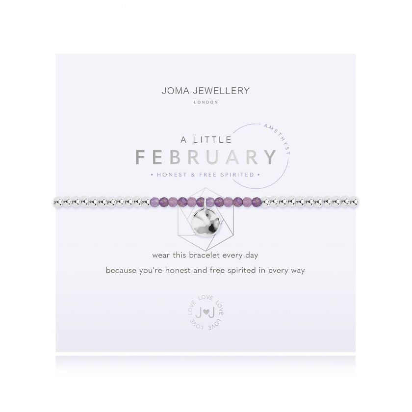 Joma A Little - Birthstone February Amethyst Bracelet
