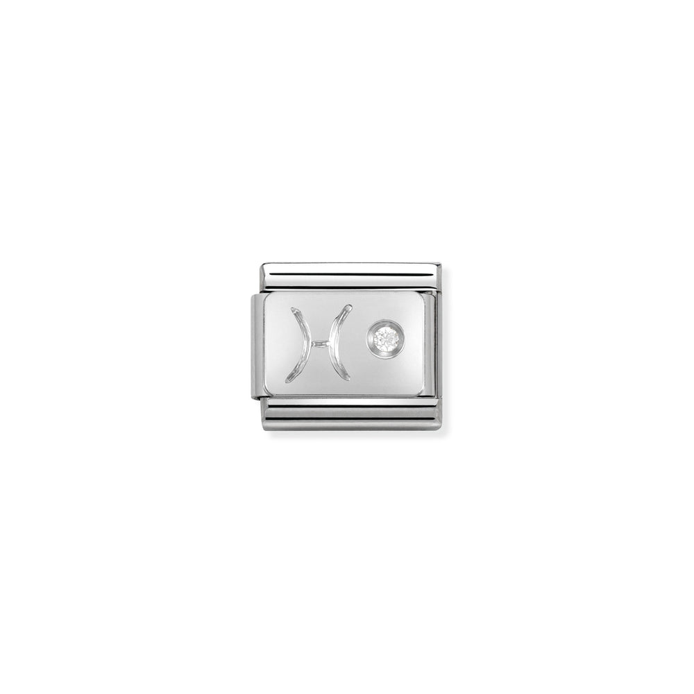 Nomination Classic Zodiac Silver and Cubic Zirconia (Pisces)