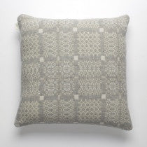 Melin Tregwynt Knot Garden Cushion - Silver