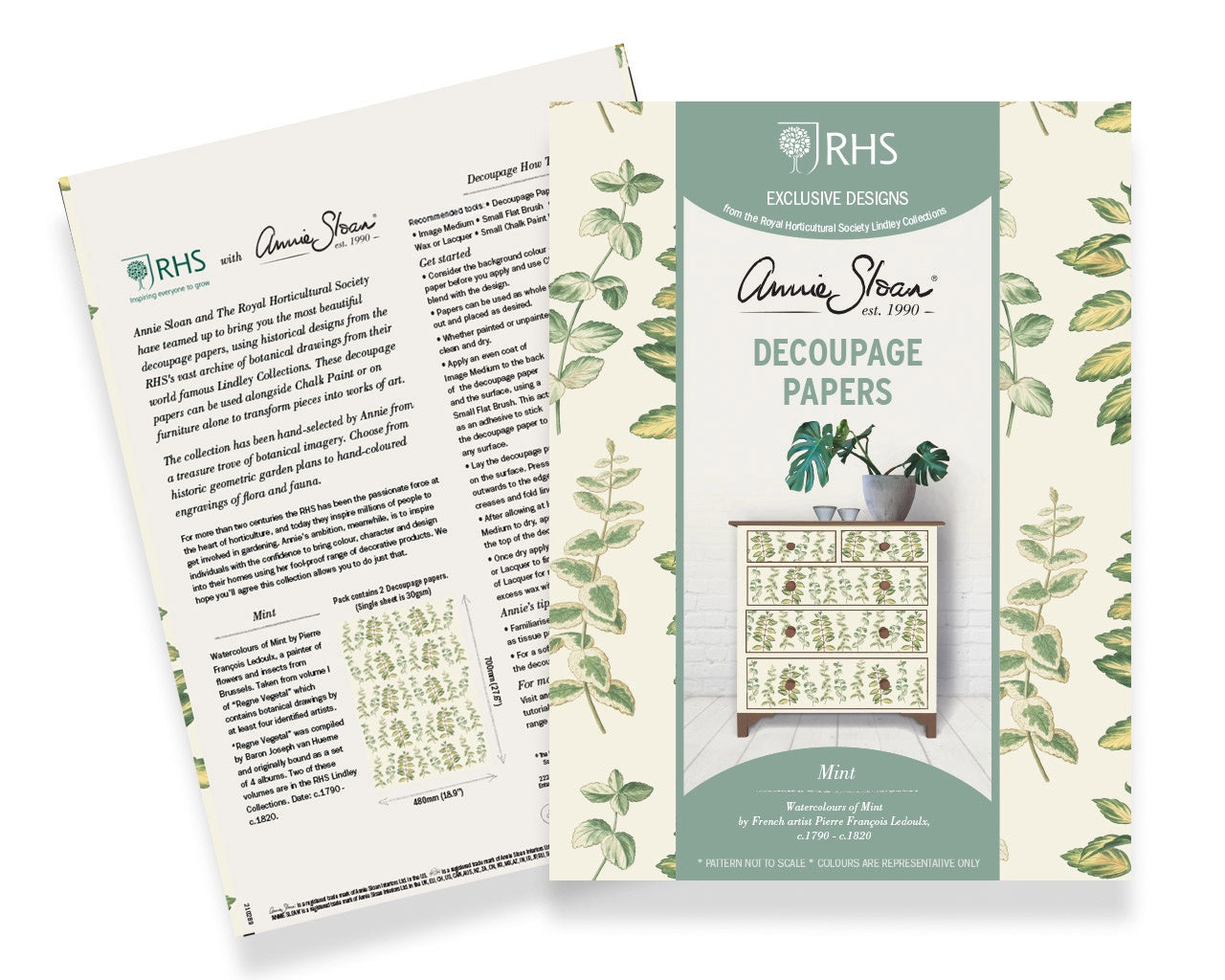 
                  
                    Annie Sloan & RHS Decoupage Paper - Mint
                  
                