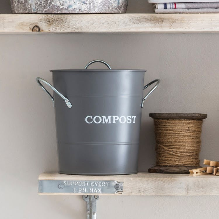 Garden Trading Compost Bucket - Charcoal