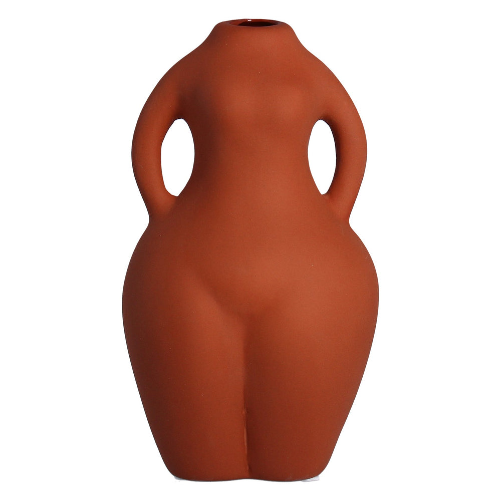 Gisela Graham Terracotta Nude Vase