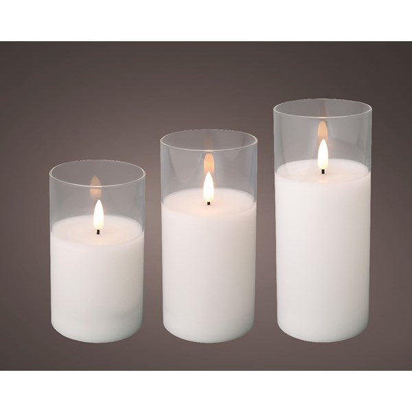 LED Candle in Glass Votive - Set
