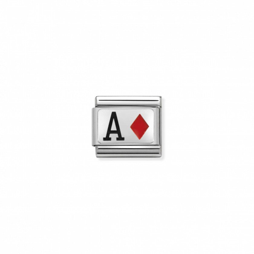 Nomination Composable Classic Silver Charm Link Ace of Diamonds