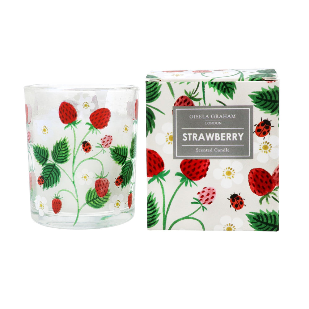 Gisela Graham Boxed Scented Candle - Strawberries