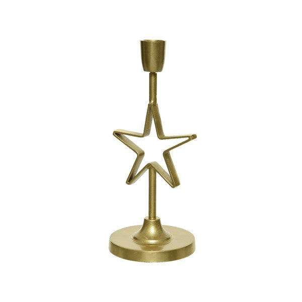 Golden Star Candle Holder