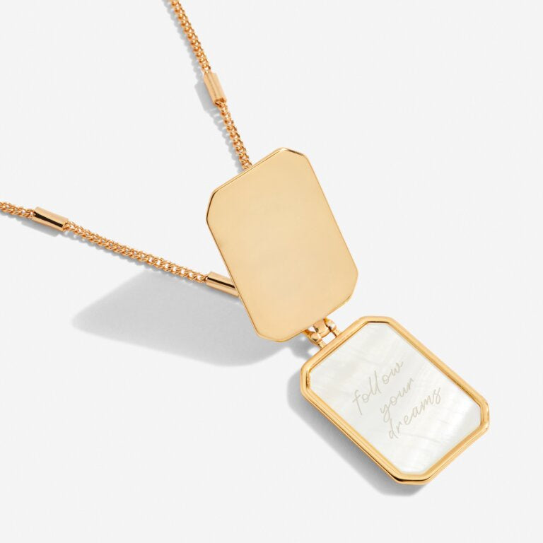 Joma My Moments Gold Necklace - Follow Your Dreams