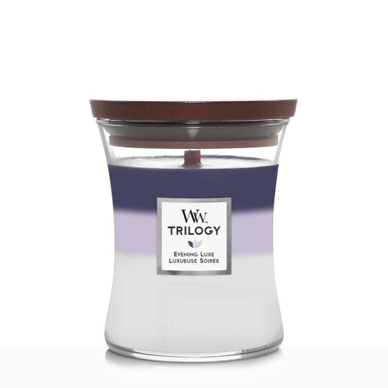 Woodwick Medium Trilogy Candle Jar - Evening Luxe