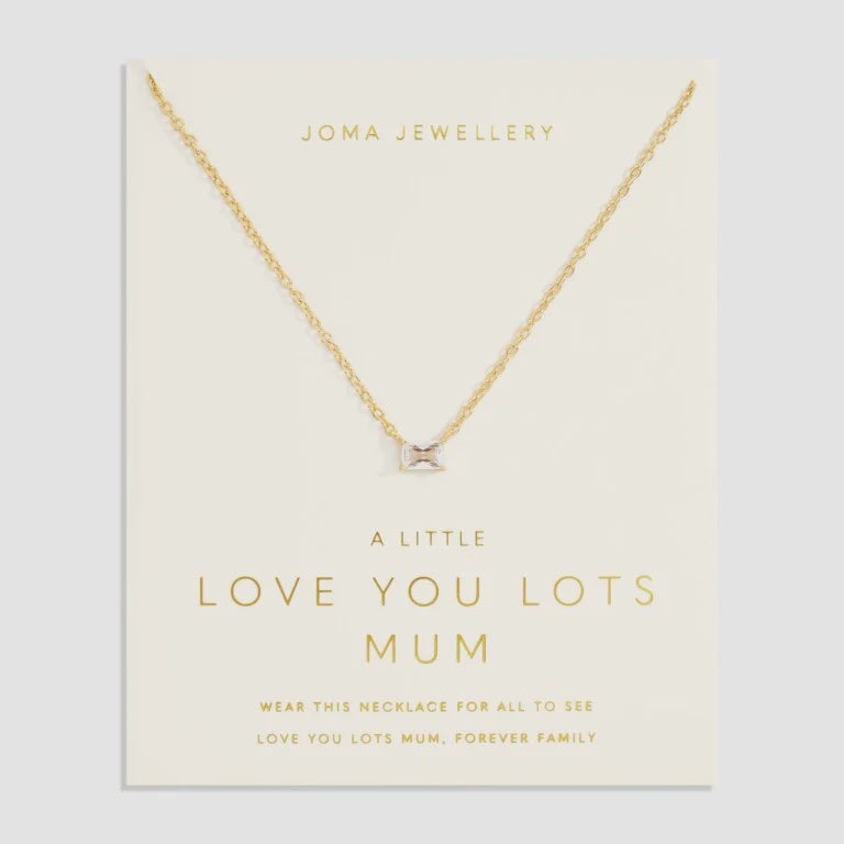 Joma Love From Your Little Ones - I Love You Lots Mum Gold Plated Necklace