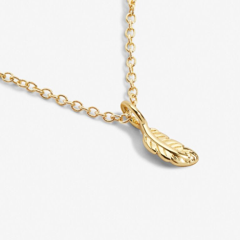 Joma Mini Charms - Gold Feather Necklace