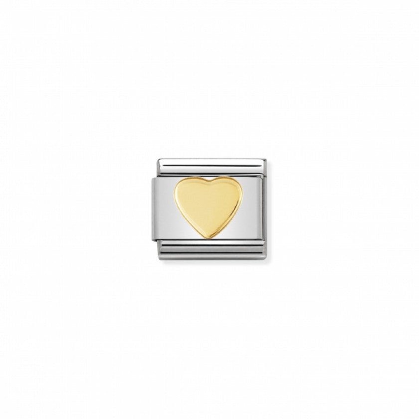 Nomination Classic Link Gold Heart Charm