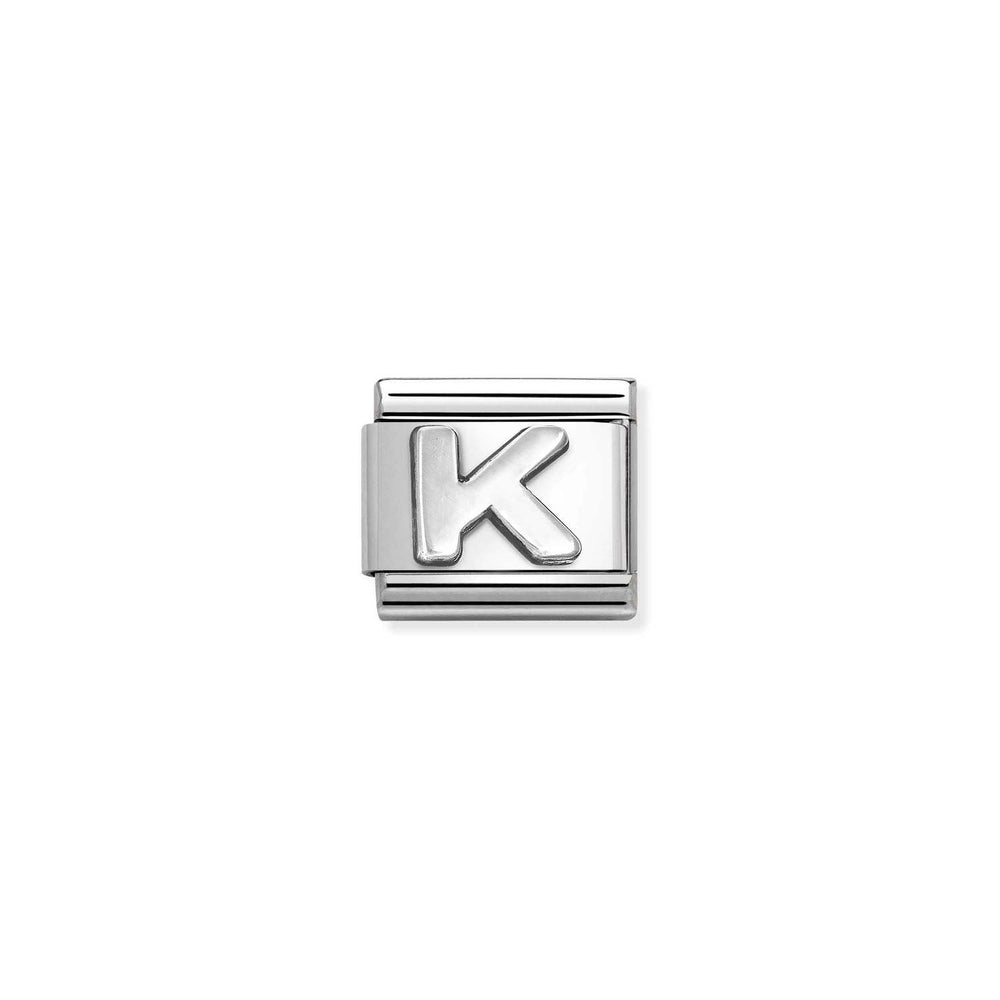 Nomination Classic Silver Charm - Letter K