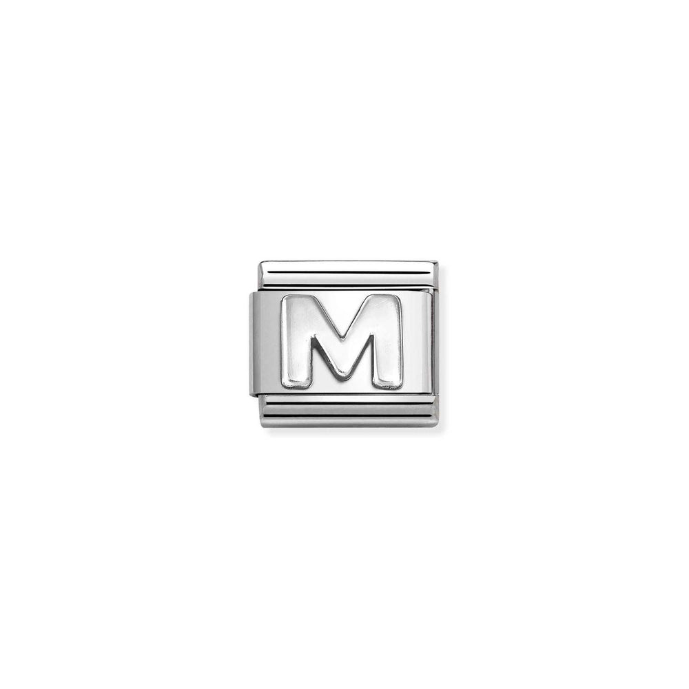 Nomination Classic Silver Charm - Letter M