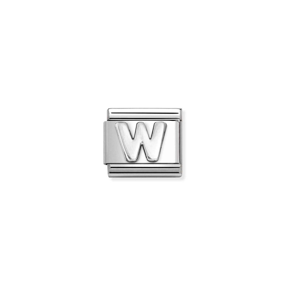 Nomination Classic Silver Charm - Letter W