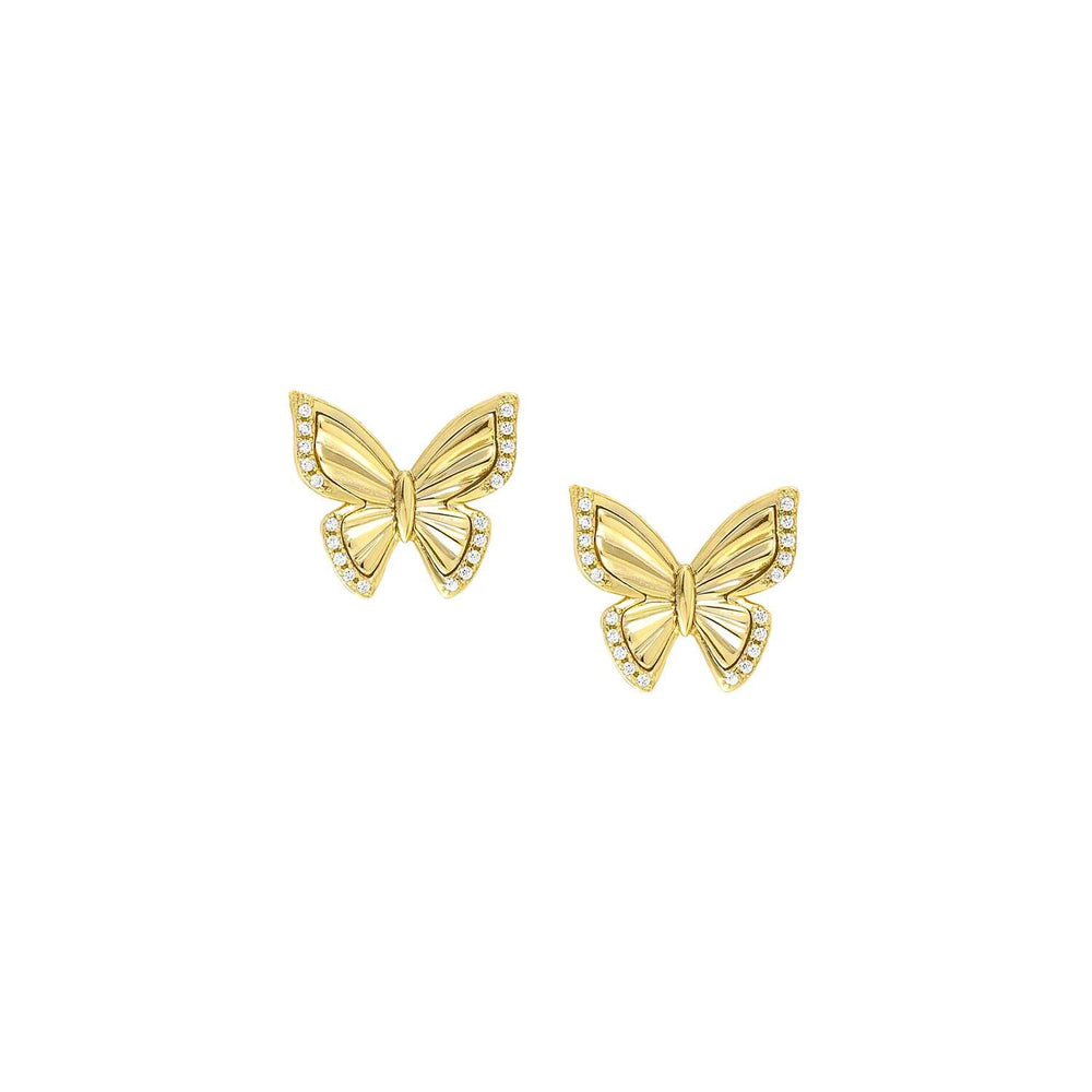 Nomination Truejoy Gold Earrings - CZ Butterflies