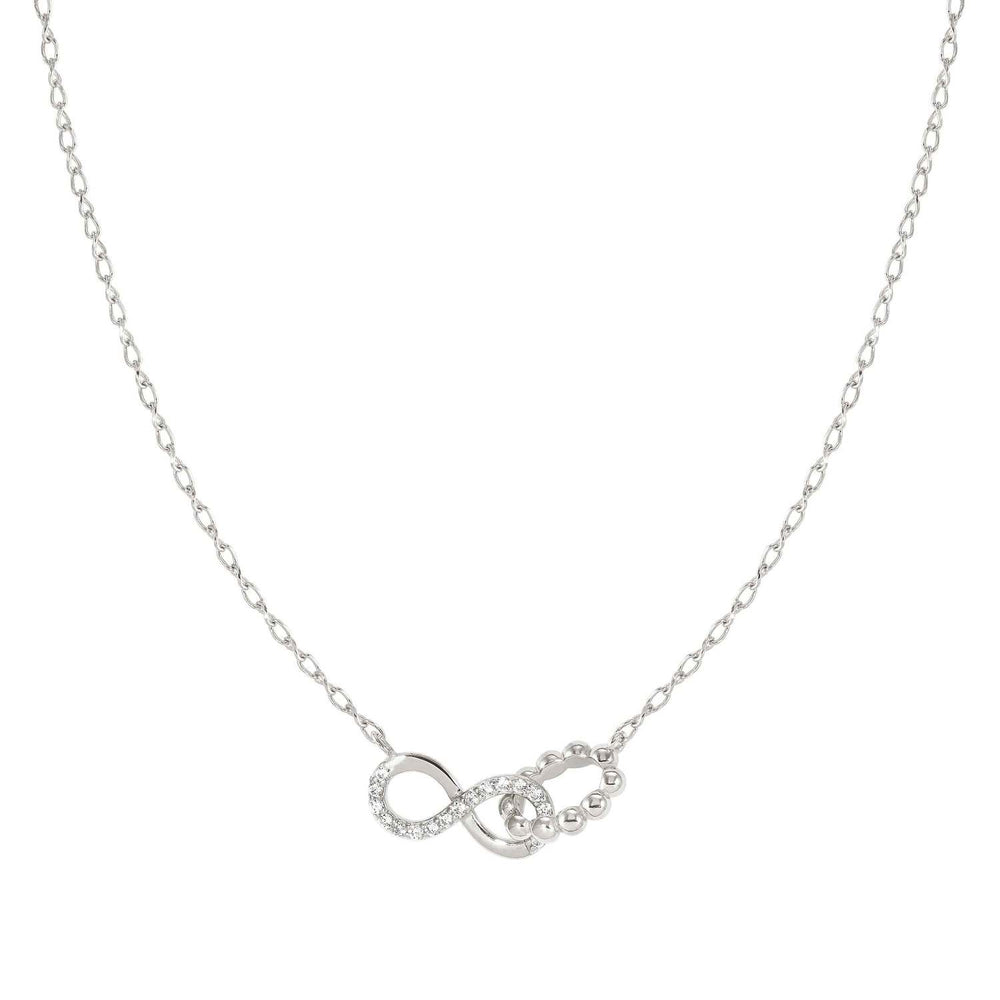 Nomination Love Cloud Necklace - Silver CZ Infinity