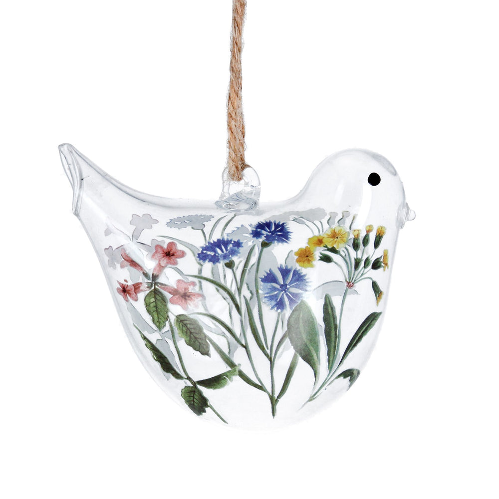 Gisela Graham Glass Decoration - Meadow Bird