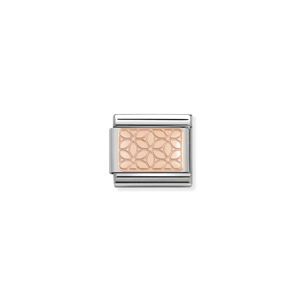 Nomination Classic Link s 9K Rose Gold Flowers