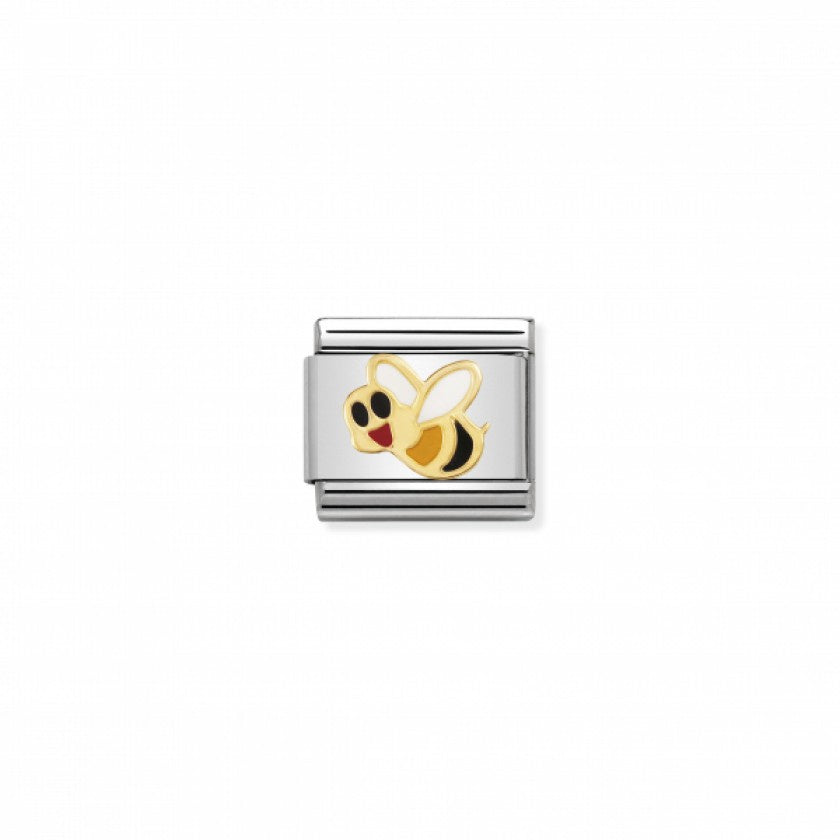 Nomination Gold and Enamel Bee Charm