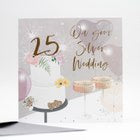 Silver Wedding Greetings Card