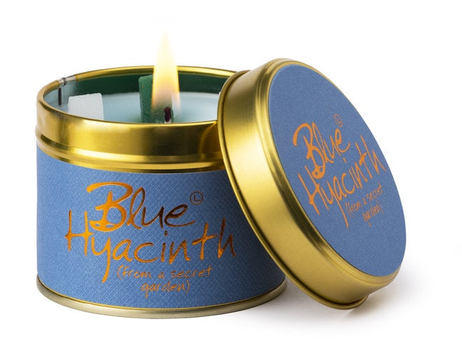 Lily Flame Blue Hyacinth Candle Tin
