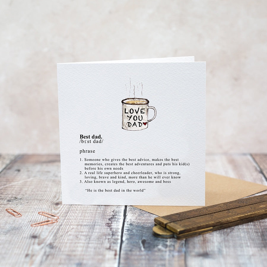 Toasted Crumpet Greetings Card - Best Dad
