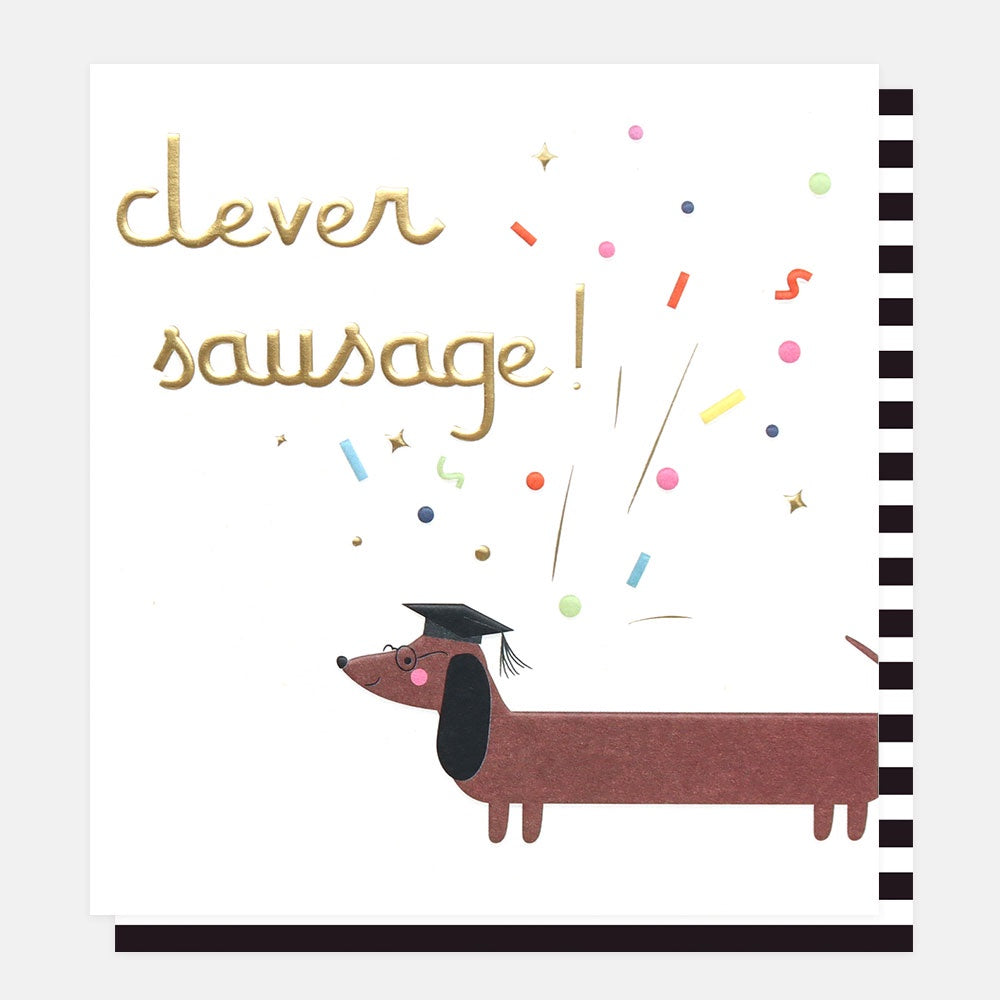Caroline Gardner Clever Sausage Greetings Card