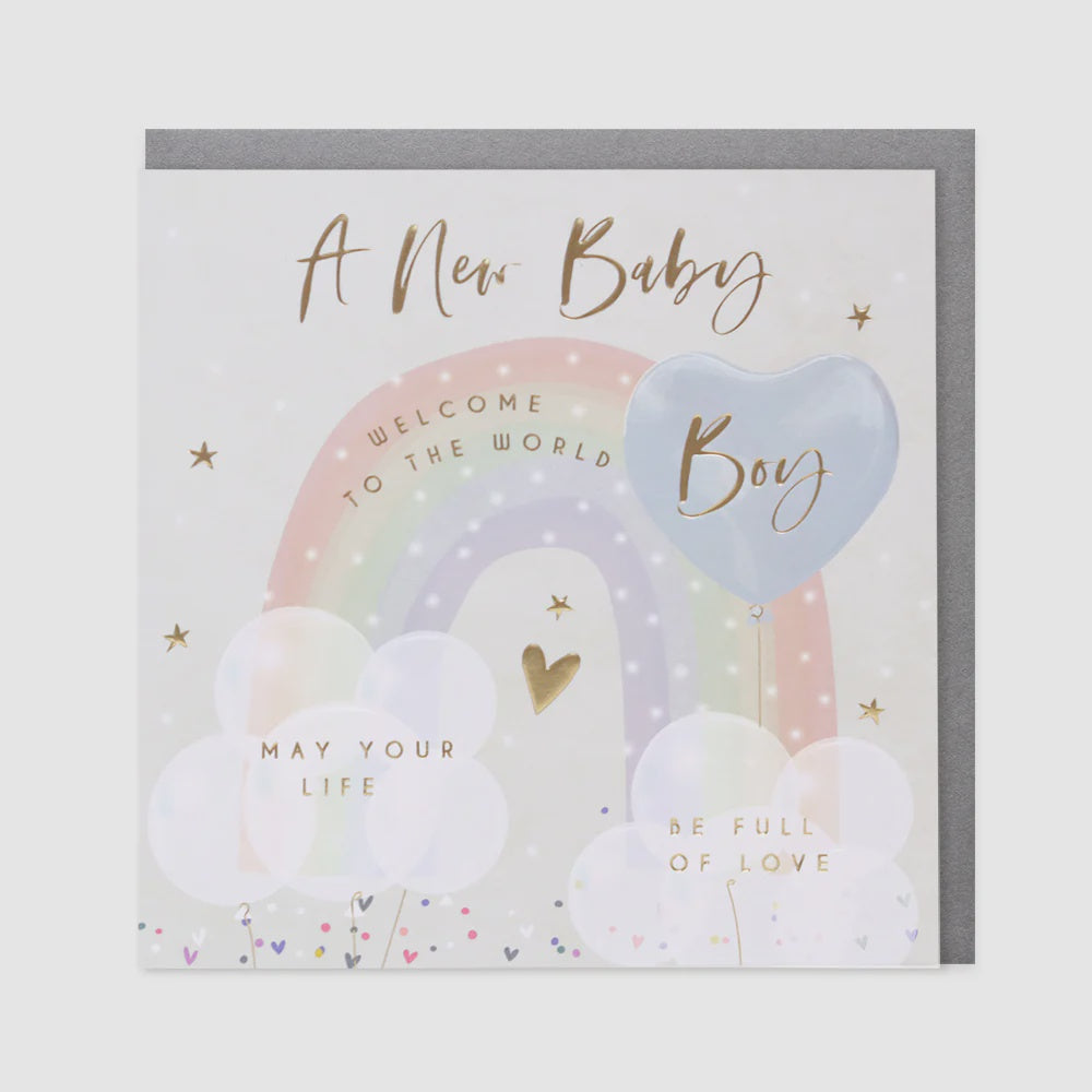 Belly Button Baby Boy Greetings Card