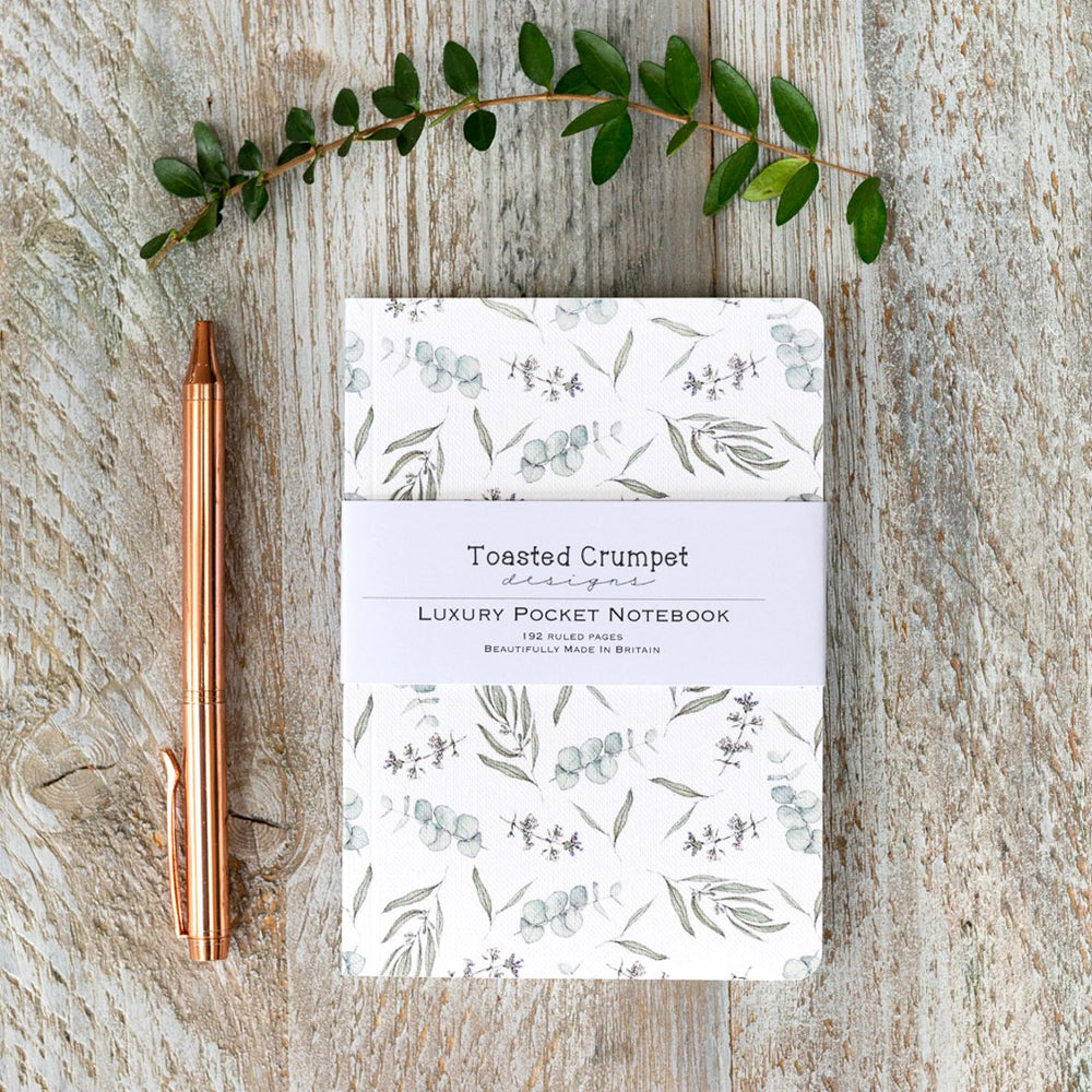 
                  
                    Toasted Crumpet A6 Lined Notebook - Eucalyptus Pure
                  
                