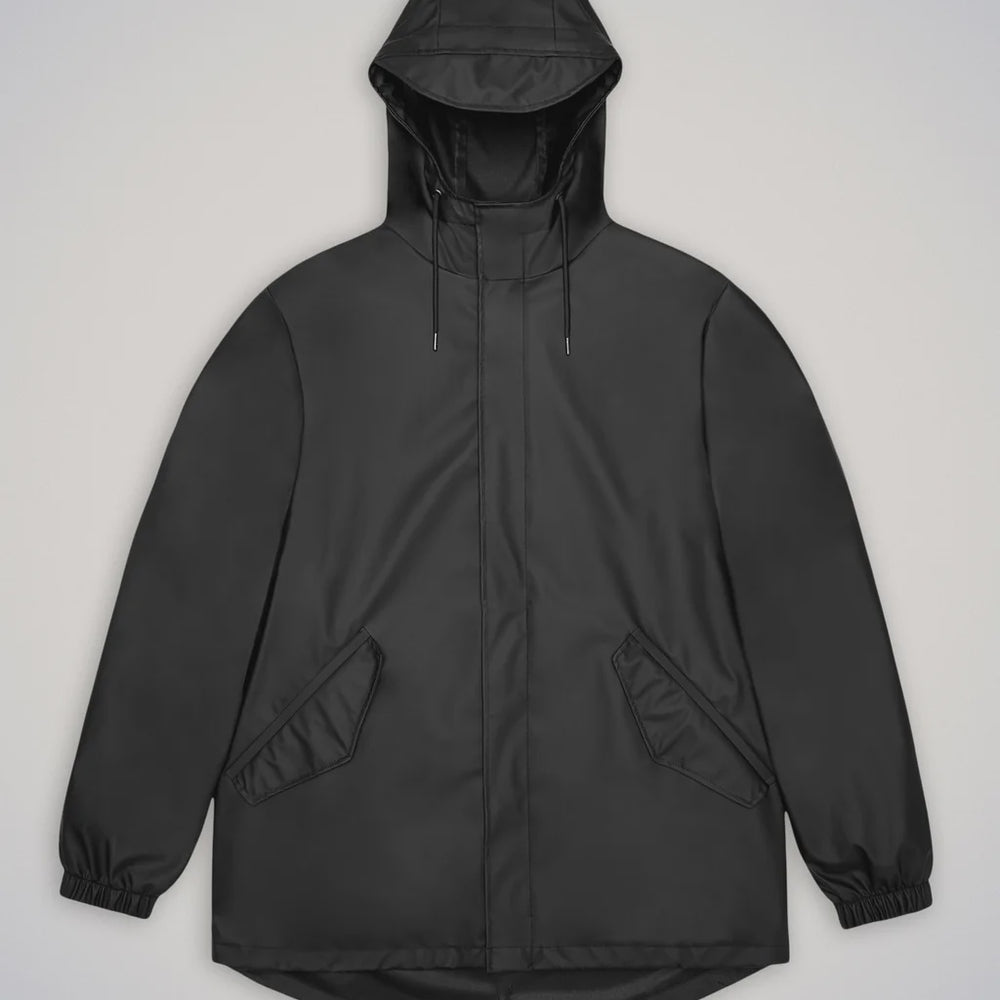 
                  
                    Rains Short Fishtail Jacket - Black
                  
                