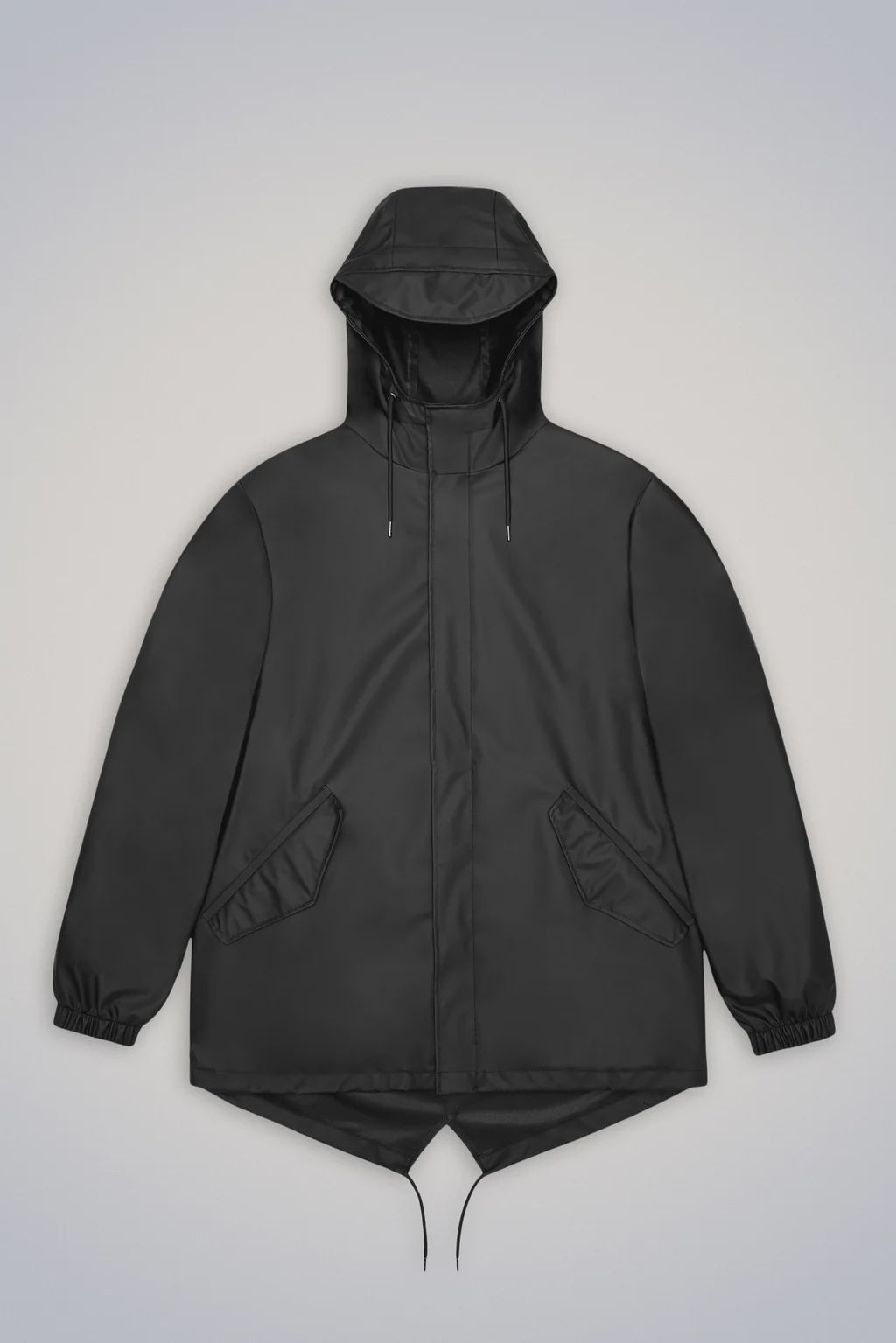 
                  
                    Rains Short Fishtail Jacket - Black
                  
                