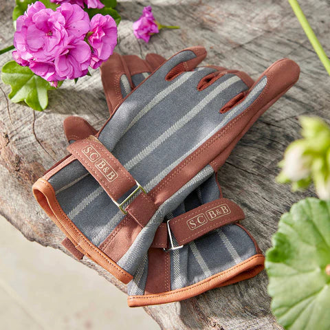 
                  
                    Sophie Conran Gardening Gloves - Ticking Grey
                  
                