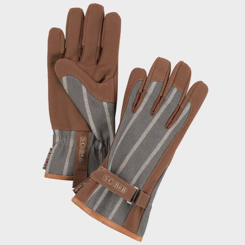 
                  
                    Sophie Conran Gardening Gloves - Ticking Grey
                  
                