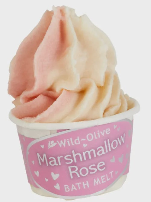 Wild Olive Bath Melt - Marshmallow Rose