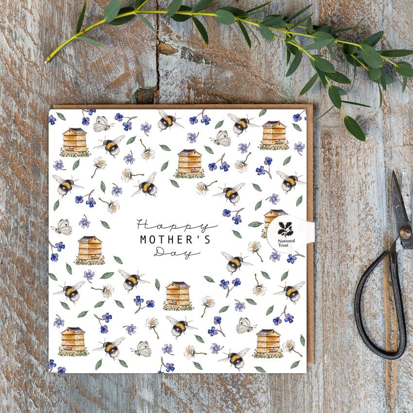 Toasted Crumpet Greetings Card - Mother's Day Bees