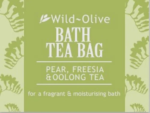 Wild Olive Bath Tea Bag - Pear Freesia & Oolong Tea