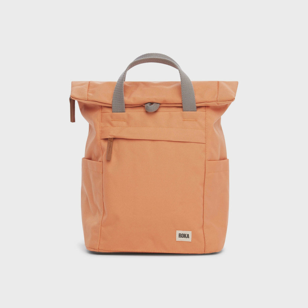 Finchley A Small Sustainable Canvas Backpack - Apricot