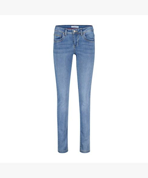 Red Button Jimmy Jeans - Light Blue