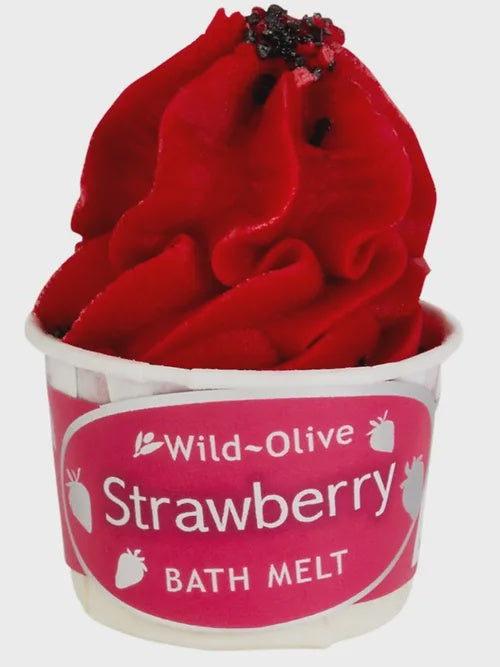 Wild Olive Bath Melt - Strawberry Sundae