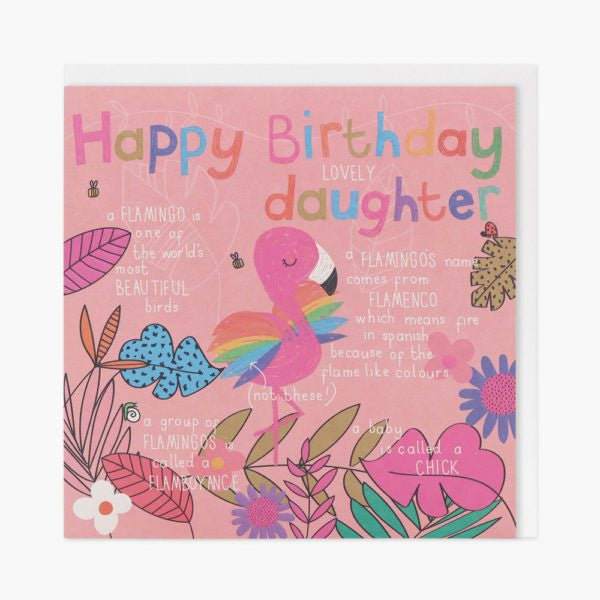 Belly Button Wonderful World Daughter Birthday Greetings Card