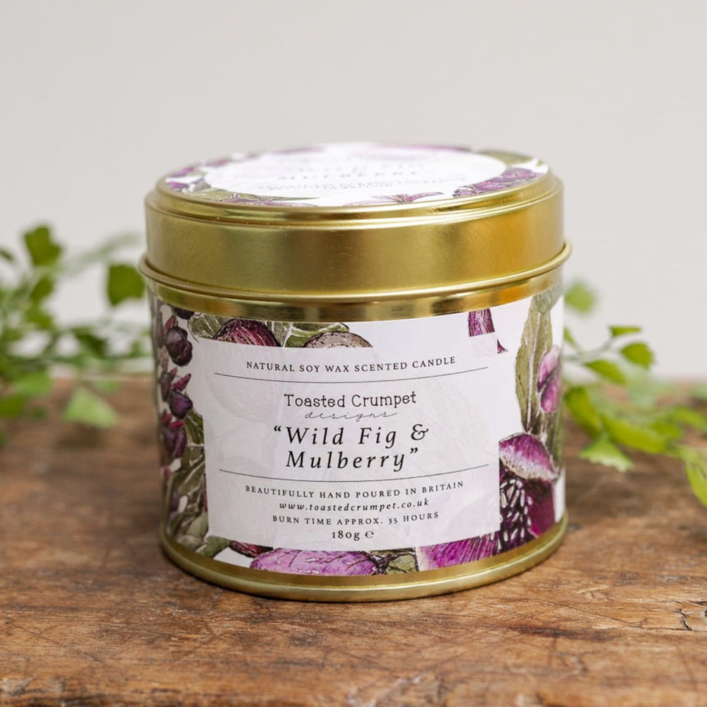 Toasted Crumpet Candle Tin - Wild Fig & Mulberry