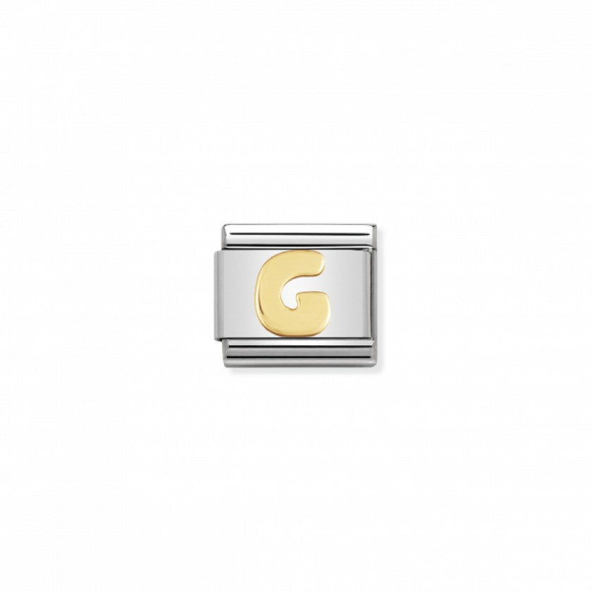Nomination Classic Link Gold Letter G Charm