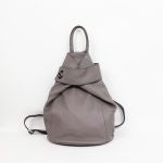 Bagitali Florenza Leather Backpack - Dark Taupe