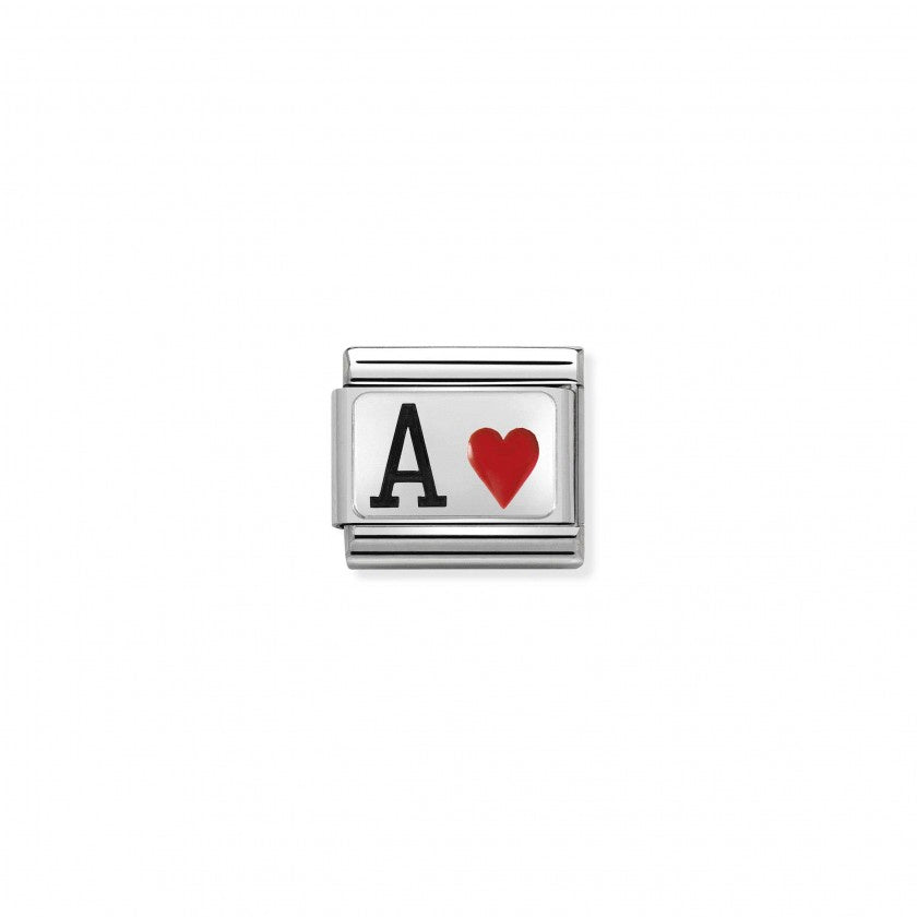 Nomination Composable Classic Silver Charm Link Ace of Hearts