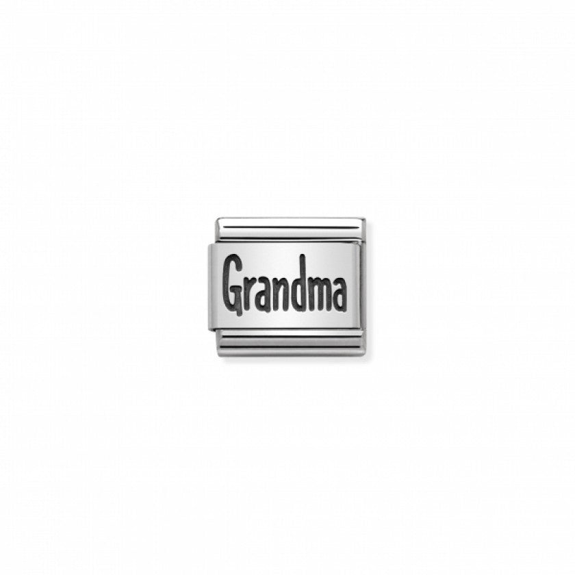 Nomination Classic Link Oxidized Silver Grandma Charm
