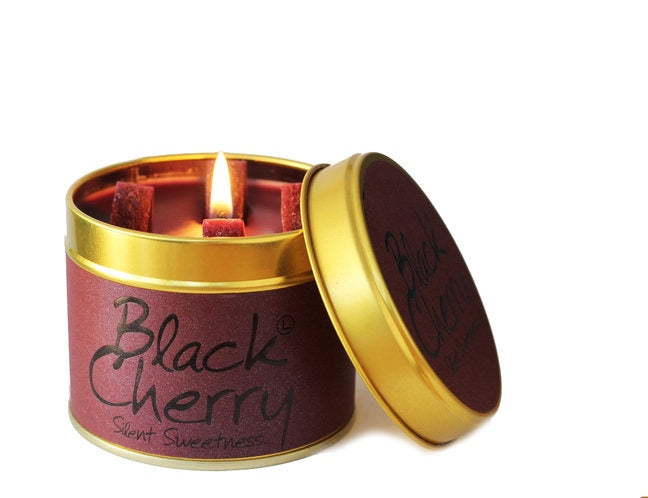 Lily Flame Black Cherry Candle Tin