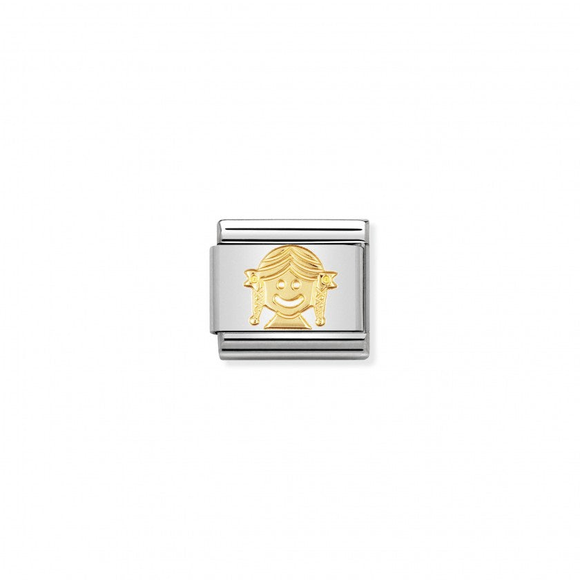 Nomination Classic Link Gold Girl Charm