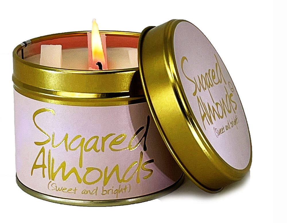 Lily Flame Sugared Almonds Candle Tin