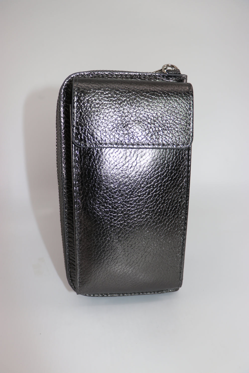 Bagitali Crossbody Leather Purse / Phone Bag - Iron Grey