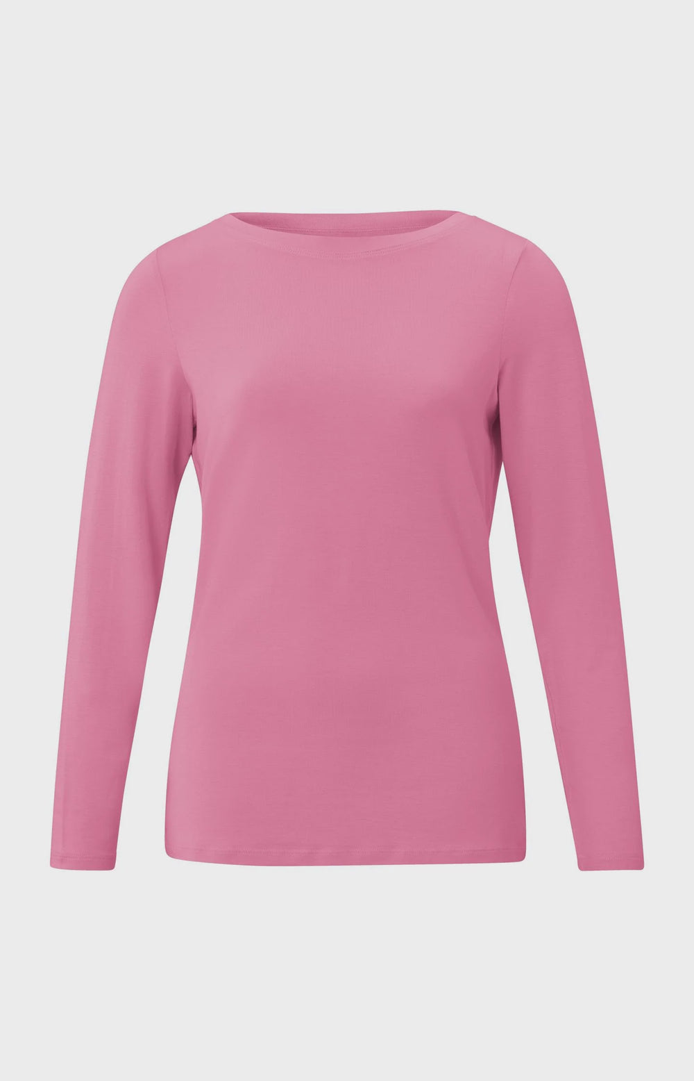YAYA Boatneck Long Sleeve T-Shirt - Morning Glory Pink